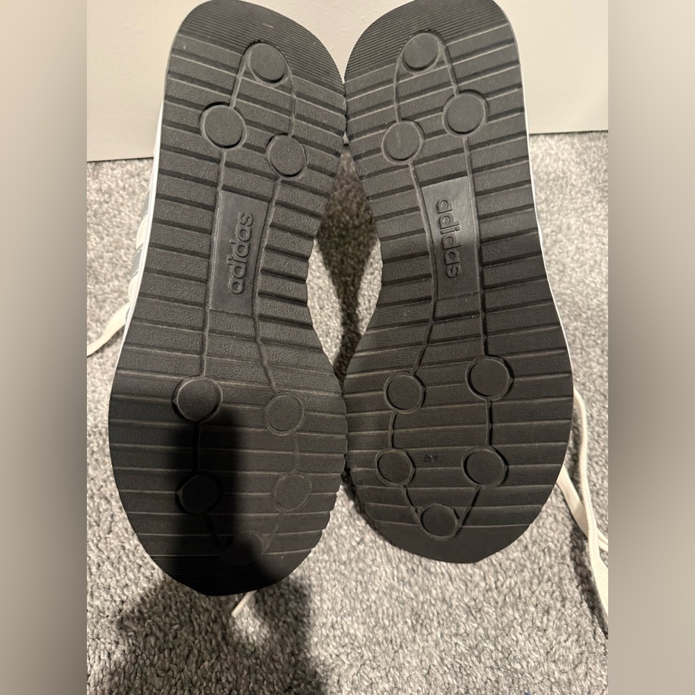 Adidas Off-White and Silver Sneakers - Picture 5 of 7